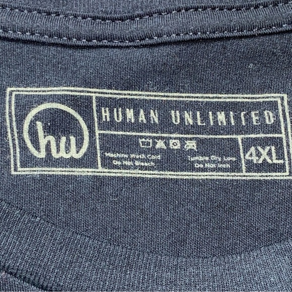 EUC Women’s Size 4XL Human Unlimited “Strong Women” Black Short Sleeve Tee Shirt - Picture 9 of 11